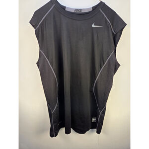 Nike Pro Combat Dri-Fit Fitted Sleeveless Men Size Large Tank Top Black...